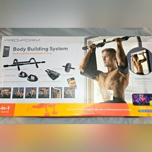 NEW IN BOX ProForm Body Building System 6-in-1 Door Gym Kit